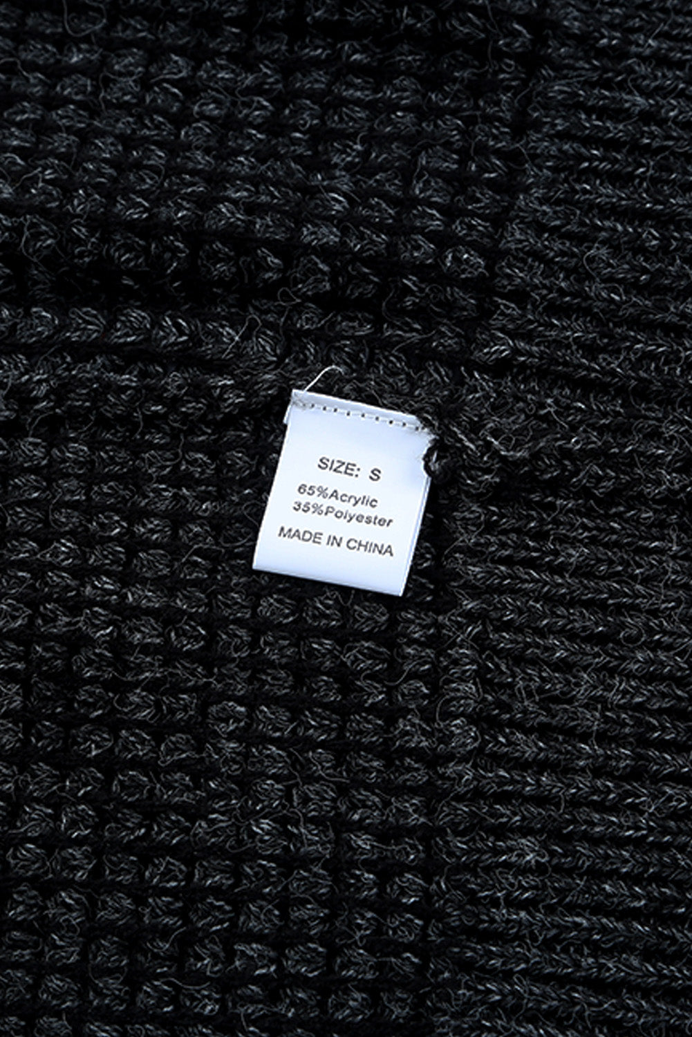 Apricot Plaid Knitted Long Open Front Cardigan - Winter Collection