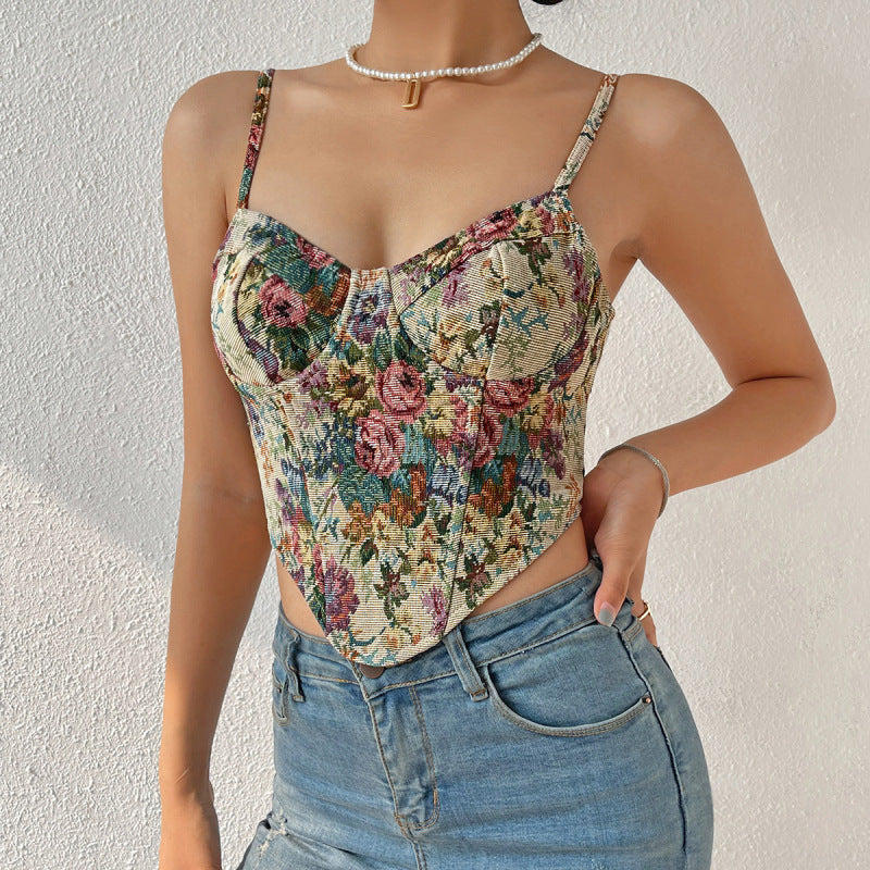 Women's New Street Vintage Flower Camisole