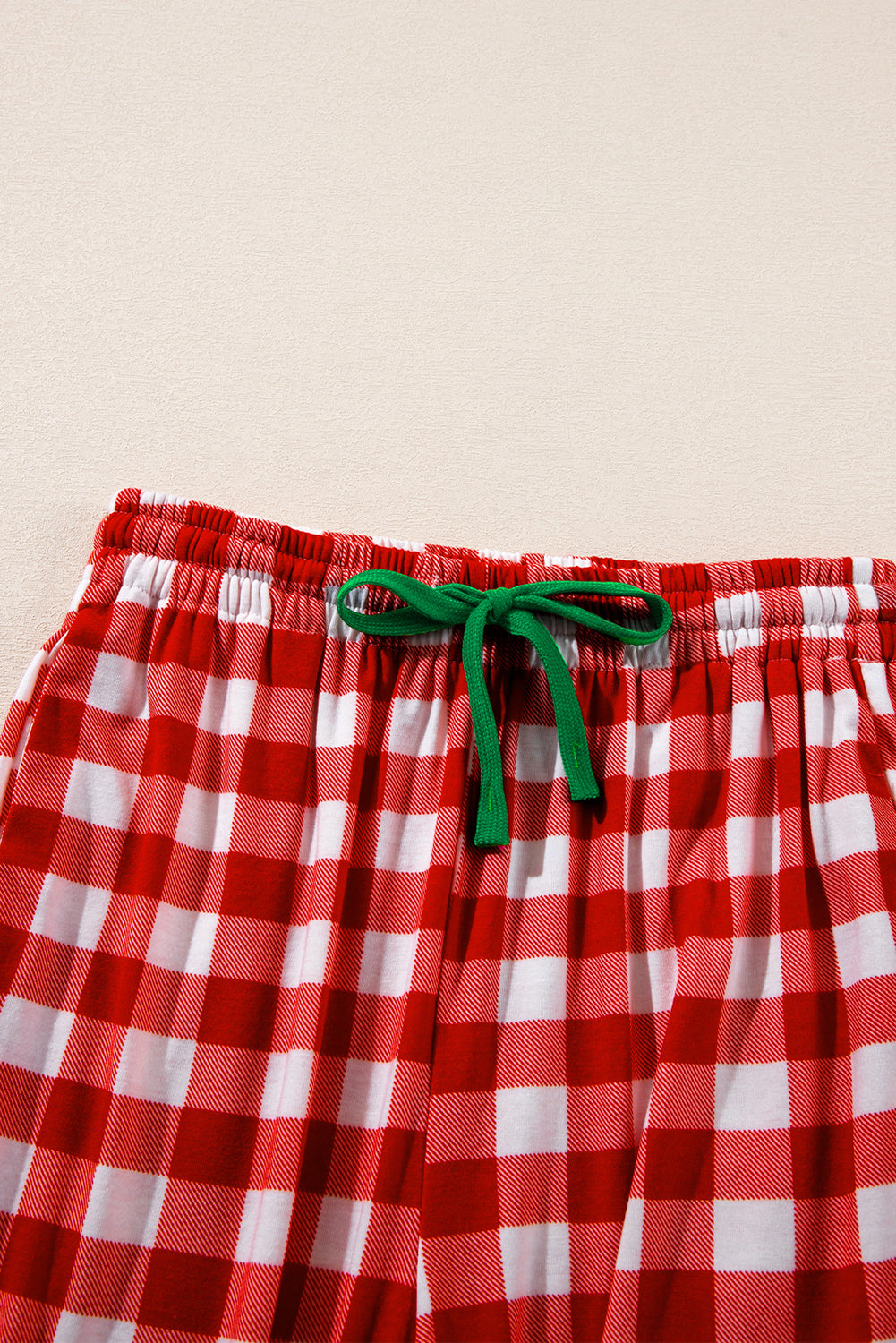 Checkered Christmas Shirt and Pants Pajama Set