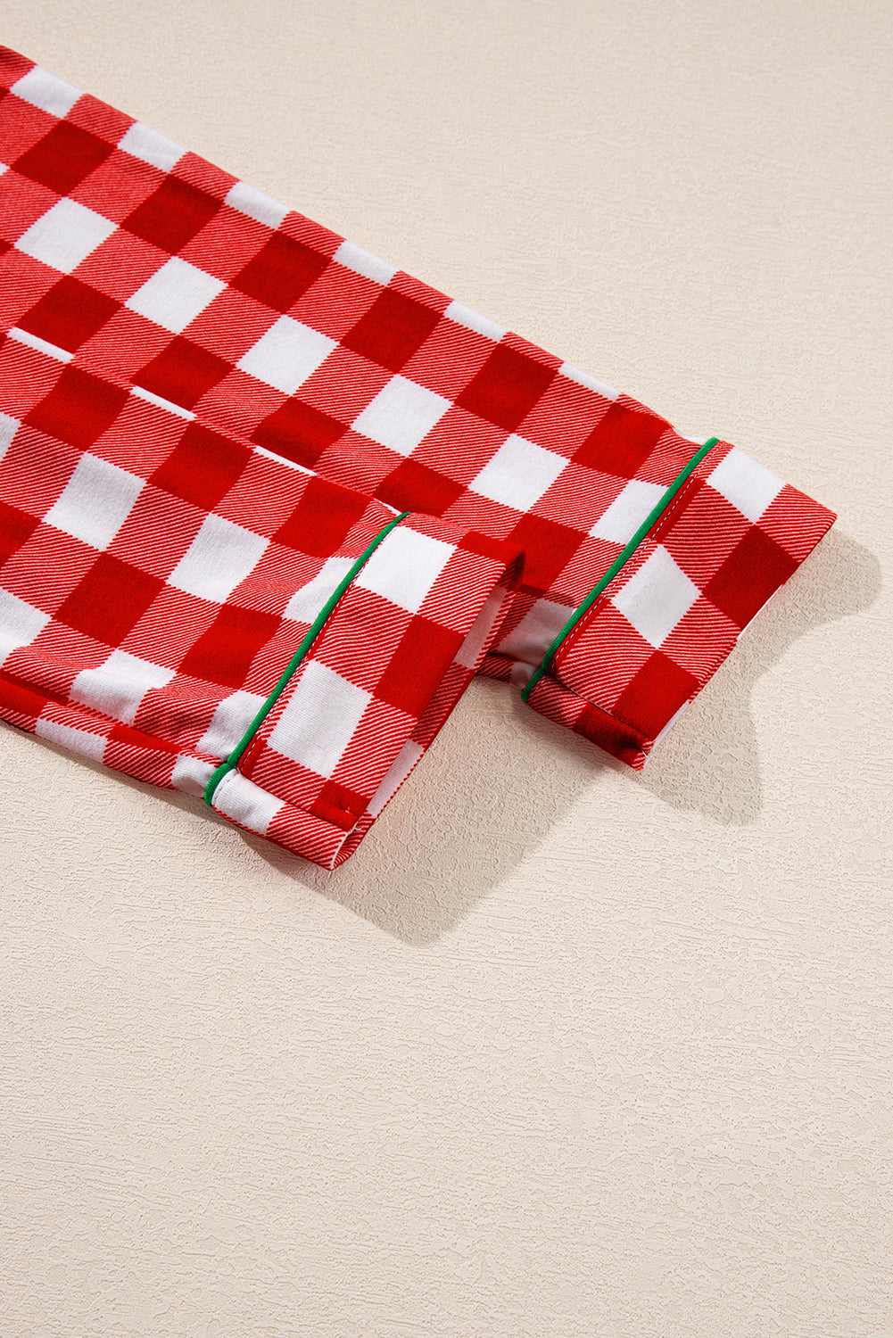 Checkered Christmas Shirt and Pants Pajama Set