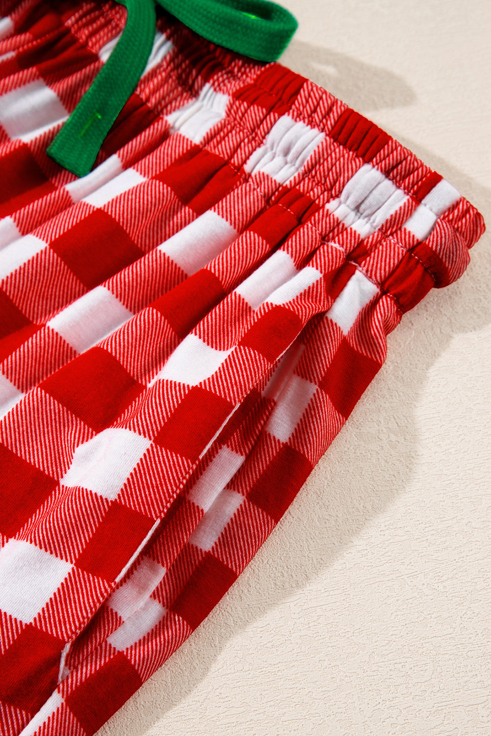 Checkered Christmas Shirt and Pants Pajama Set