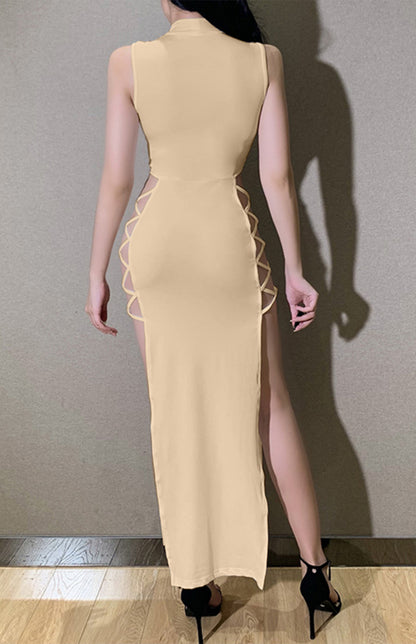 Summer Sexy High-Slit Strappy Dress