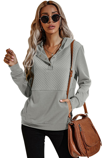 Women's Casual Long Sleeve Versatile Patchwork Hoodie