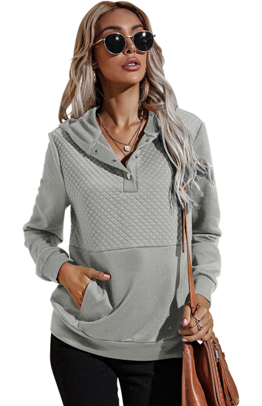 Women's Casual Long Sleeve Versatile Patchwork Hoodie