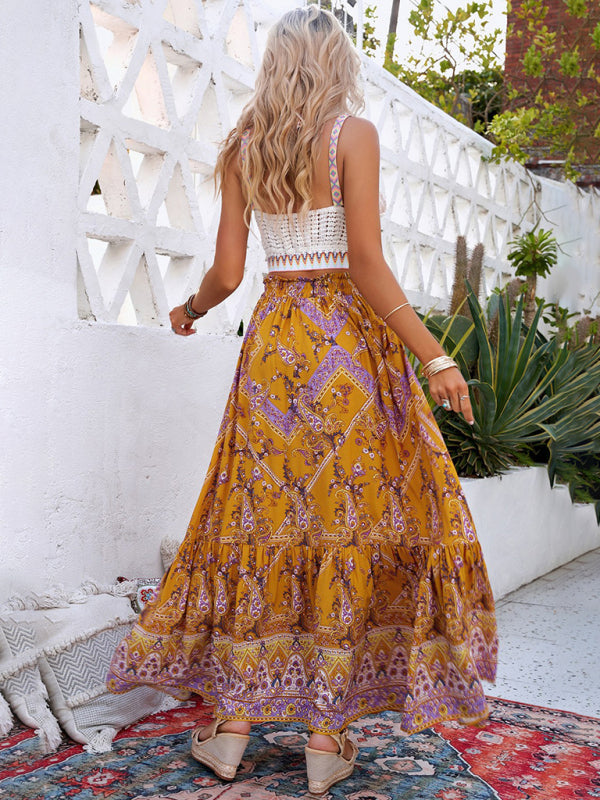 New Bohemian Beach Dress Oversize Skirt