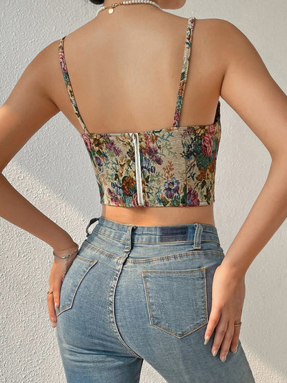 Women's New Street Vintage Flower Camisole