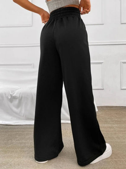 New straight leg loose sweatpants wide leg pants outdoor dance casual trousers