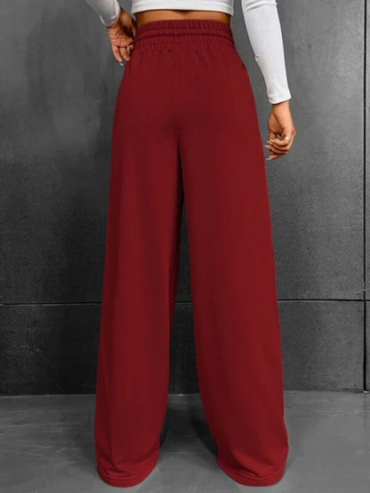 New straight leg loose sweatpants wide leg pants outdoor dance casual trousers