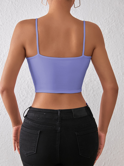 Spring and summer sexy midriff-baring camisole